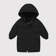 thumbnail image 1 of Hicidod Kids Puffer Jackets Hooded Long Zipper Winter Warm Down Coats Solid Color Thicken Puffy Windproof Casual Jacket, 1 of 5