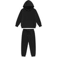 thumbnail image 1 of Hicidod Kids Sweatsuit Fashion Solid Color Long Sleeve Pullover Hoodies Pants 2pcs Sets Fall Winter Casual Outfits for Boys Girls, 1 of 2