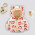 thumbnail image 1 of Hicidod Kids Winter Jackets Bear Ears Hooded Zipper Long Sleeve Warm Down Coats Cute Cartoon Printed Windproof Outwear Jacket, 1 of 7