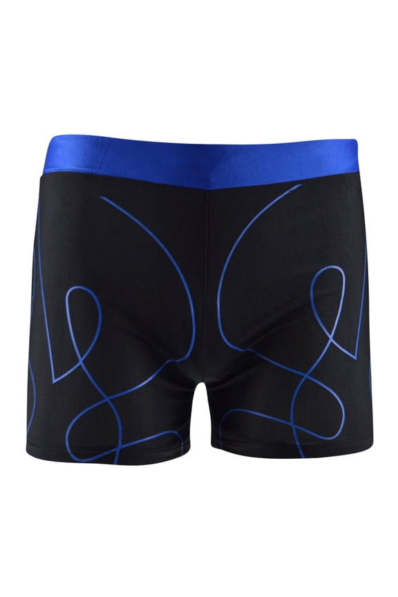 Men Square Leg Athletic Jammers Training Bathing Swimming Shorts Quick Dry Print Compression Durable Swim Trunks