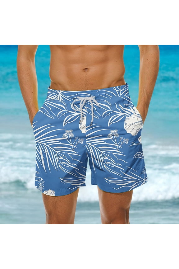 Men's Swim Trunks Fashion Printed Quick Dry Cozy Board Shorts Compression Casual Beach Mens Swimming trunk Swimwear