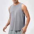 thumbnail image 1 of Hicidod Men's Tank Tops Undershirts Loose Solid Muscle Sleeveless Shirts Lightweight Dry Fit Gym Workout Crew Neck Tee Top for Men, 1 of 1