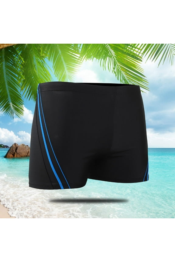 Mens Swim Trunks Printed Compression Quick Dry Swimsuit Light Thin Athletic Training Durable Stretch Beach Sports Shorts