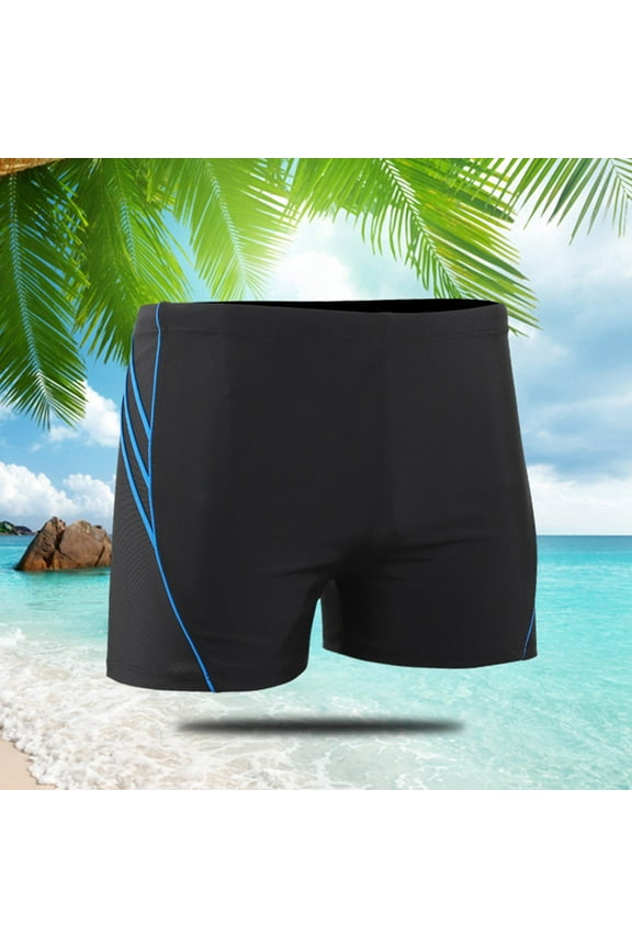 Mens Swim Trunks Printed Compression Quick Dry Swimsuit Light Thin Athletic Training Durable Stretch Beach Sports Shorts
