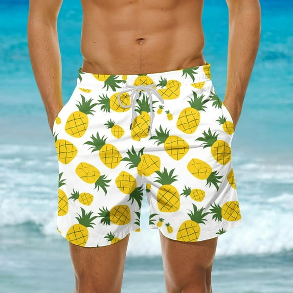 Hicidod Mens Swim Trunks Quick Dry Fashion Printed Swimming Board Shorts Casual Stretch Compression Beach Swimwear Bathing Suits