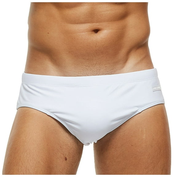 Hicidod Mens Swimming Trunks Briefs Summer Low Waist Printed Swimwear Elastic Quick Dry Surfing Beach Shorts Underwear