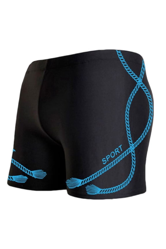 Swim Jammers for Men Athletic Compression Training Swimsuit Trunks Print Quick Dry Durable Resistant Swim Shorts
