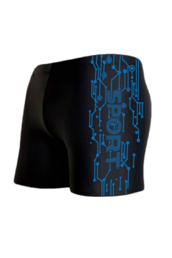 Swim Jammers for Men Athletic Compression Training Swimsuit Trunks Print Quick Dry Durable Resistant Swim Shorts