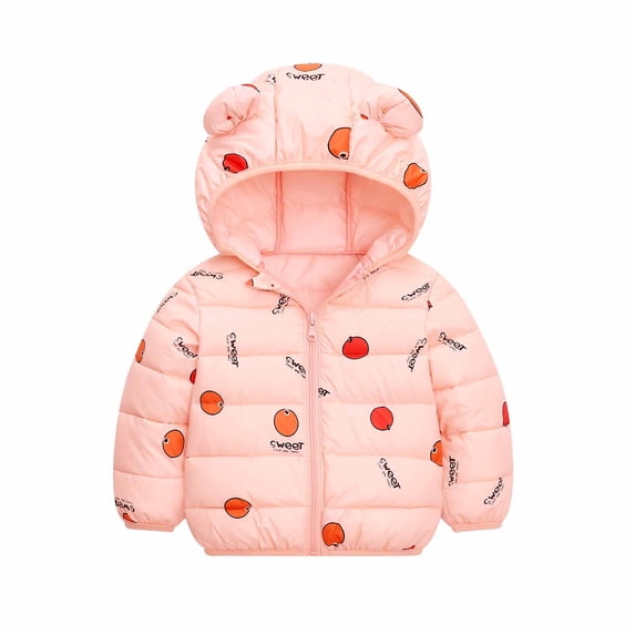 Hicidod Toddler Baby Boys Girls Winter Padded Puffer Jacket Hooded Warm Lightweight Long Sleeve Zipper Down Coats Outwear