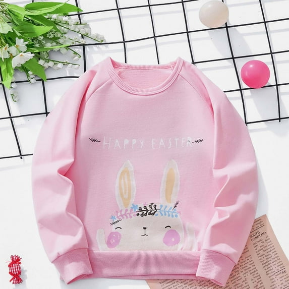 Hicidod Toddler Girl Sweatshirt Cute Printed Cotton Crewneck Pullover Tops Fall Winter Long Sleeve Loose Fit Casual Sweatshirts