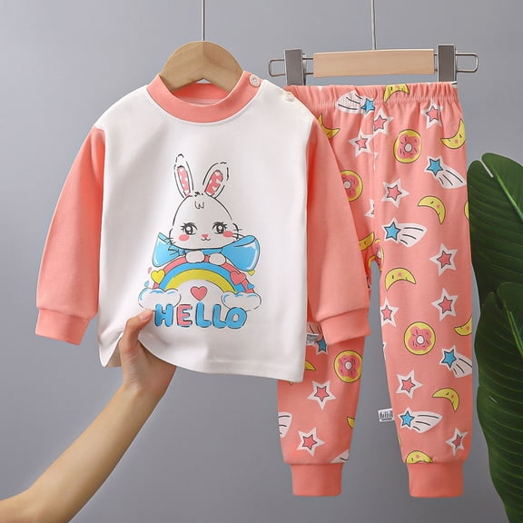 Hicidod Toddler Infant Baby Girl Clothes Fall Winter Long Sleeve Sweatshirts Pants 2 Piece Cute Animal Print Outfits Leggings Set