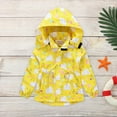 thumbnail image 1 of Hicidod Toddler Jackets for Girls Raincoat For Kids Girls Windproof Windbreaker Hooded Rain Jackets Cute Long Sleeve Cartoon Dinosaur Print Jacket, 1 of 7