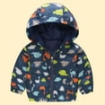 thumbnail image 1 of Hicidod Toddler Puffer Jacket Boys Girls Lightweight Winter Coat Cute Solid Color Windproof Padded Down Jackets Hooded Coats, 1 of 5