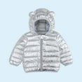 thumbnail image 1 of Hicidod Toddler Puffer Jackets Bear Ears Hooded Long Sleeve Winter Warm Down Coat Lightweight Cute Printed Thicken Jacket, 1 of 5