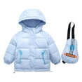 thumbnail image 1 of Hicidod Toddler Puffer Jackets Hooded Long Sleeve Zipper Winter Warm Down Coats Windproof Waterproof Thicken Infant Jacket, 1 of 4