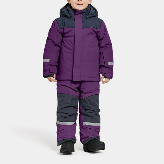 Hicidod Toddler Snowsuit Waterproof Colorful One Piece Snowsuits Coveralls Ski Suits Windproof Jackets Winter Jumpsuits