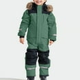 thumbnail image 1 of Hicidod Toddler Snowsuit Waterproof Colorful One Piece Snowsuits Coveralls Ski Suits Windproof Jackets Winter Jumpsuits, 1 of 6