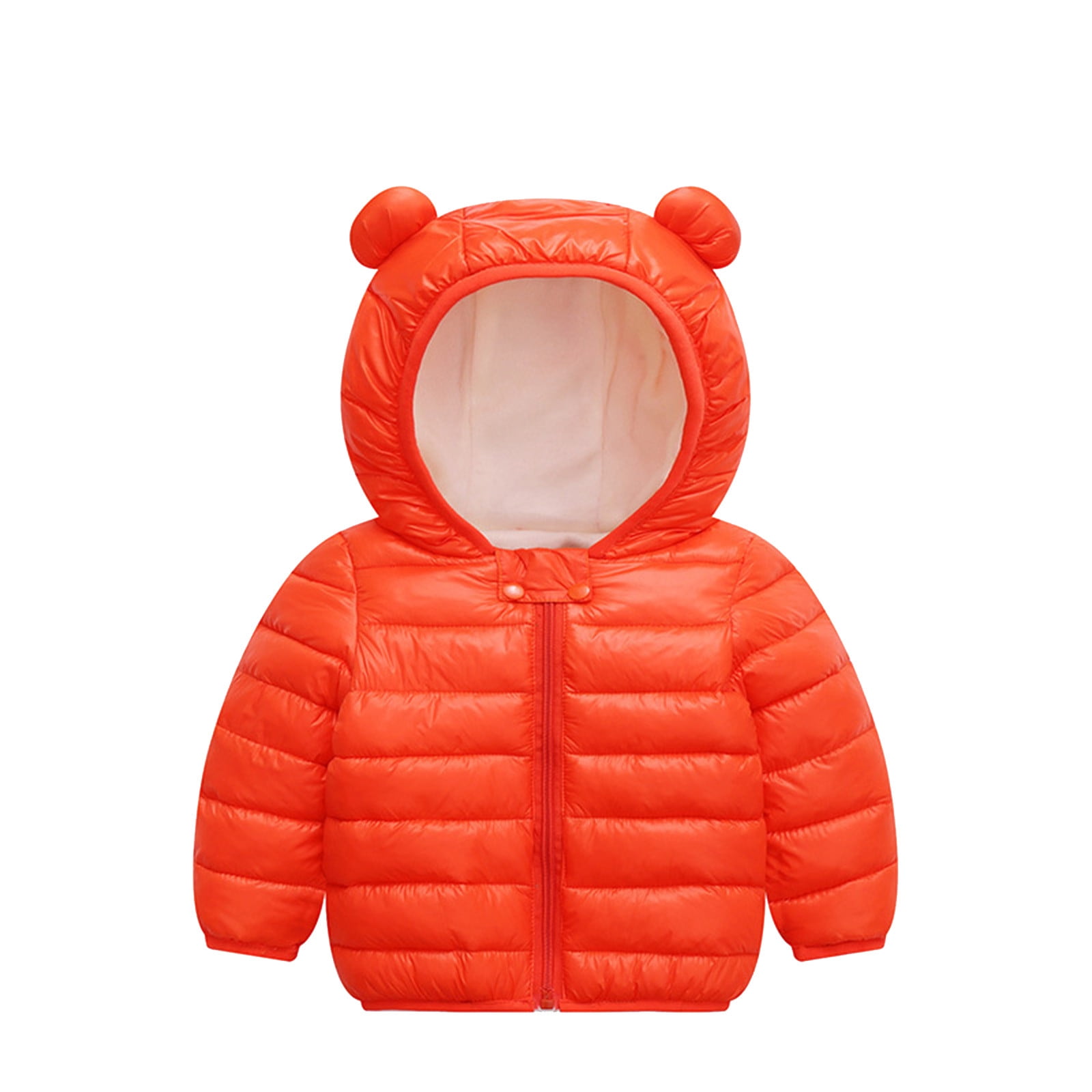 Little Surprise Box Black 3D Ears Teddy Themed Quilted Hooded Winter Jacket for Kids main image 0