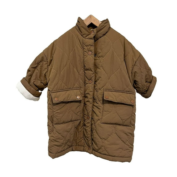 Hicidod Toddler Winter Jacket Long Light Thick Down Jacket Water-Resistant Windproof Fashion Solid Zipper Warm Cotton Girls Boys Jackets