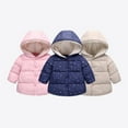 thumbnail image 1 of Hicidod Toddler Winter Jackets with Hooded Cotton Warm Fleece Lined Down Coat Baby Boys Girls Windproof Thicken Outwear Clothes, 1 of 7