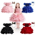 thumbnail image 1 of Hicidod Tutu Dress for Girls Sparkly Sequin Tulle Princess Birthday Party Dress for Toddler Girls Kids Prom Sneaker Ball Gown, 1 of 7