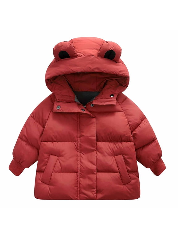 Winter Coats For Baby Boys Girls Kids Toddler Light Puffer Down Jacket With Hoods Infants Outerwear Warm Zipper Jacket Coat