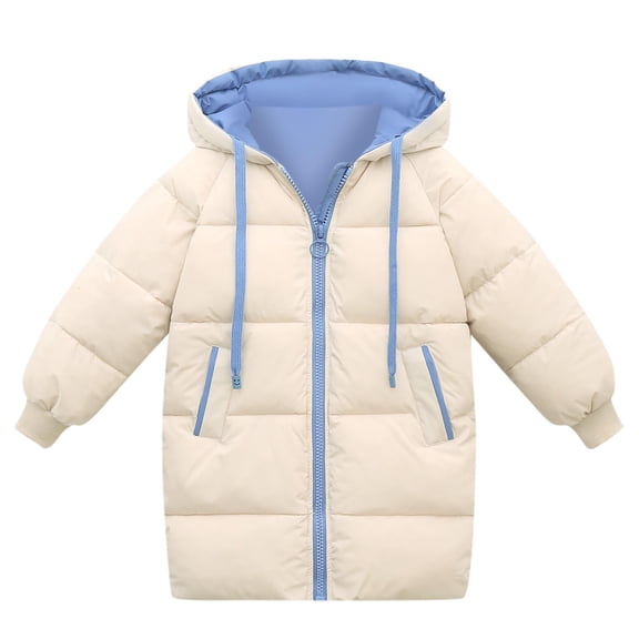 Hicidod Winter Jackets for Girls Outerwear Long Sleeve Down Coats Packable Lightweight Warm Puffer Down Jacket With Hooded