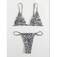 thumbnail image 1 of Hicidod Women Two Piece Thong Bikini Set Sexy Halter Triangle Swimsuit Fashion Printed String Brazilian Bathing Suits, 1 of 4