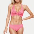 thumbnail image 1 of Hicidod Womens Bikini Set Halter Padded Top Push Up Two Piece Bathing Suit Fashion Solid High Waisted Full Coverage Swimsuit, 1 of 5