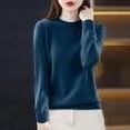 thumbnail image 1 of Hicidod Womens Sweaters Long Sleeve Crew Neck Plus Size Fall Winter Knit Pullover Tops Fashion Solid Soft Cozy Sweater, 1 of 4