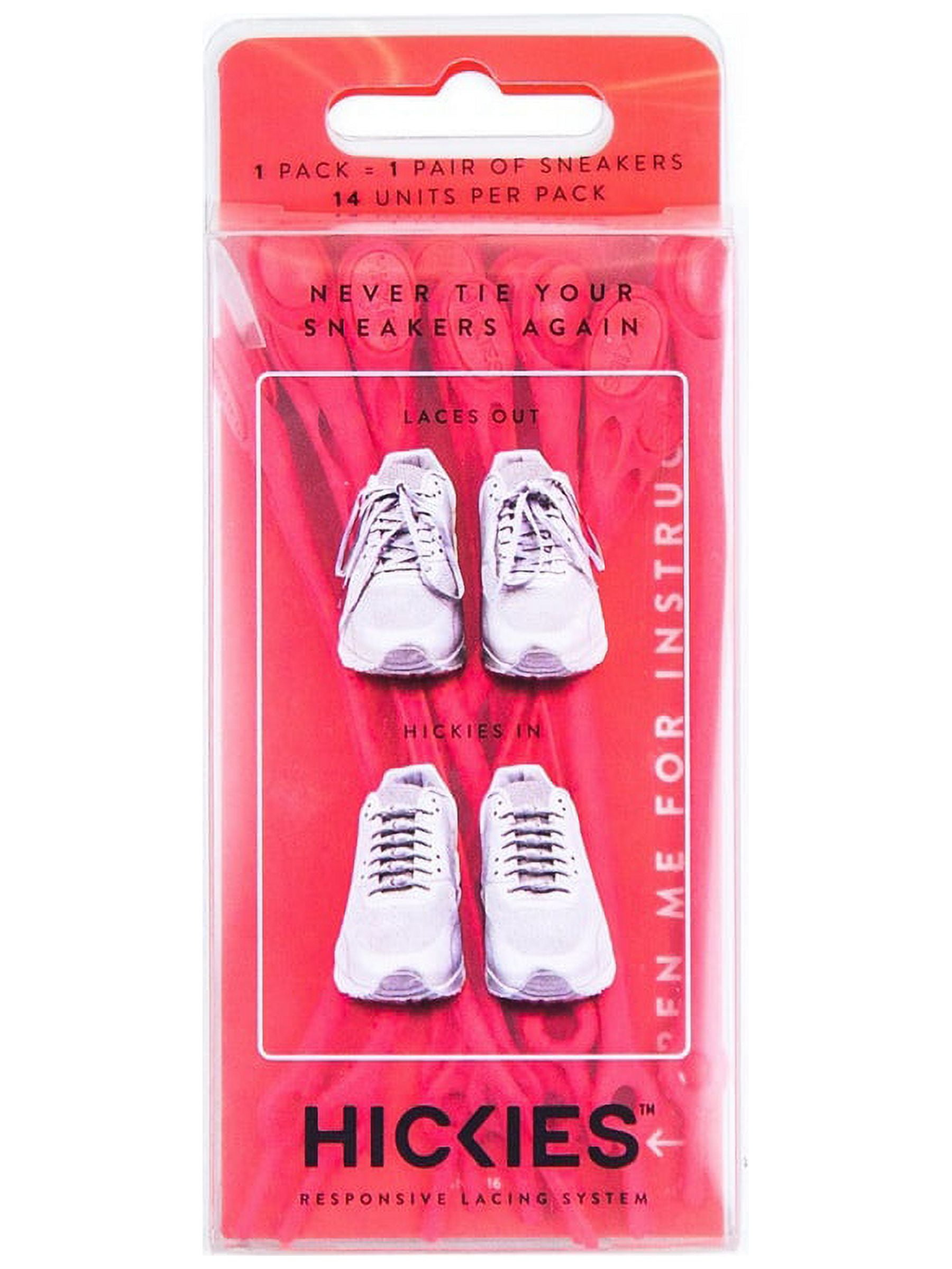 Hickies No Tie Elastic Shoelaces InfraRed