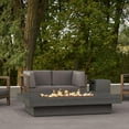 thumbnail image 1 of Hickory Bay 72 Inch Rectangular GFRC Propane Fire Pit Table in Carbon by BBQGuys Signature, 1 of 2