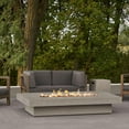 thumbnail image 1 of Hickory Bay 72 Inch Rectangular GFRC Propane Fire Pit Table in Flint by BBQGuys Signature, 1 of 2