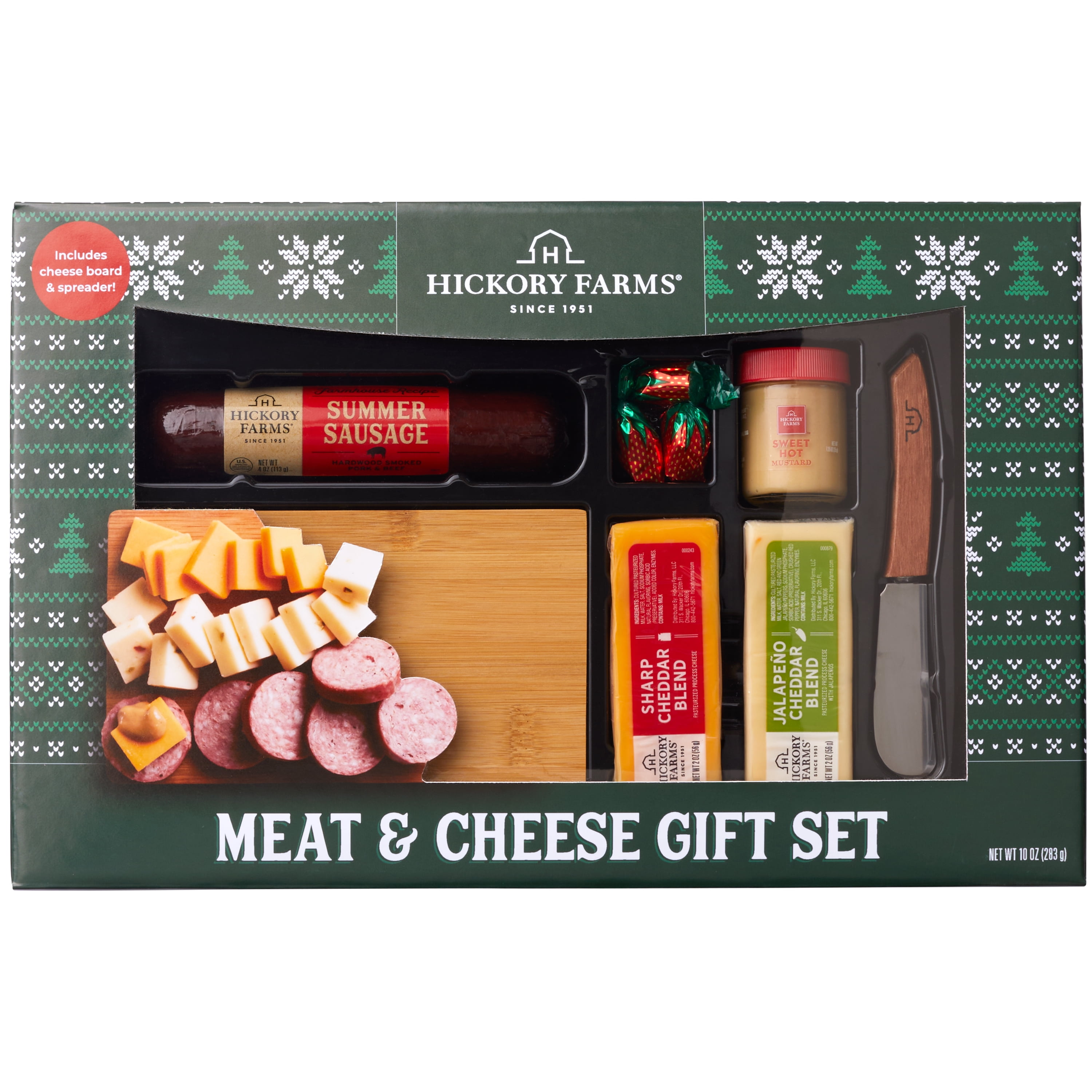 Hickory Farms $14.88 Meat & Cheese Gift Box Gourmet Charcuterie Set