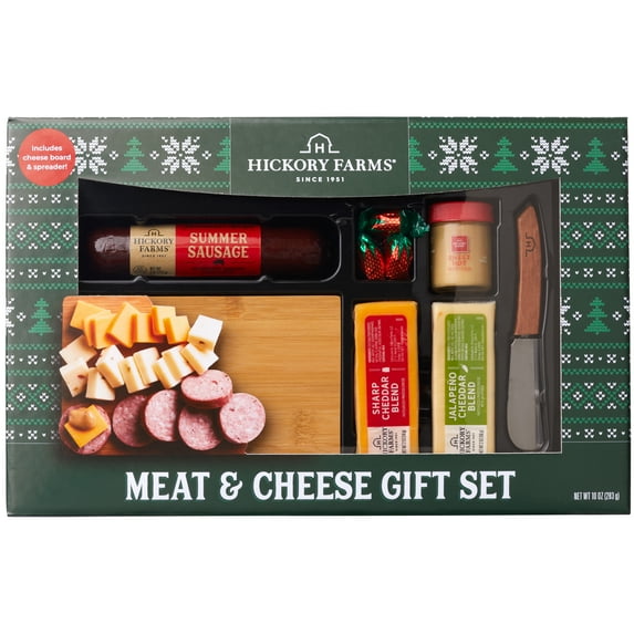 Hickory Farms $14.88 Meat & Cheese Gift Box Gourmet Charcuterie Set