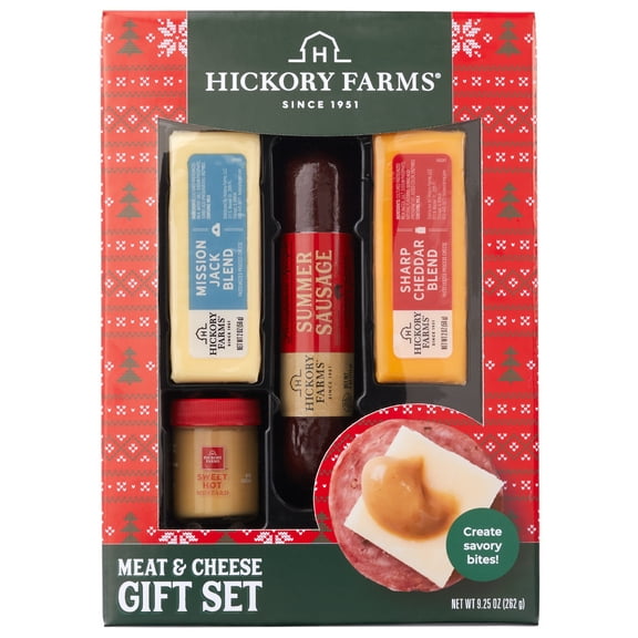 Hickory Farms $9.97 Meat & Cheese Gift Box Gourmet Charcuterie Set