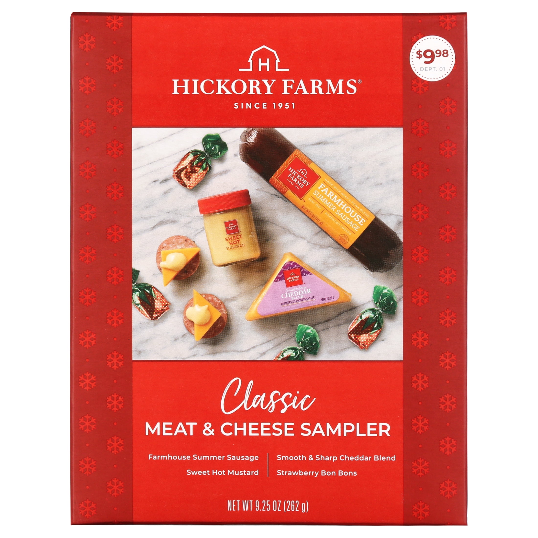 Givens Hickory Farms Meat And Cheese Hearty Bites Sampler Gift Box