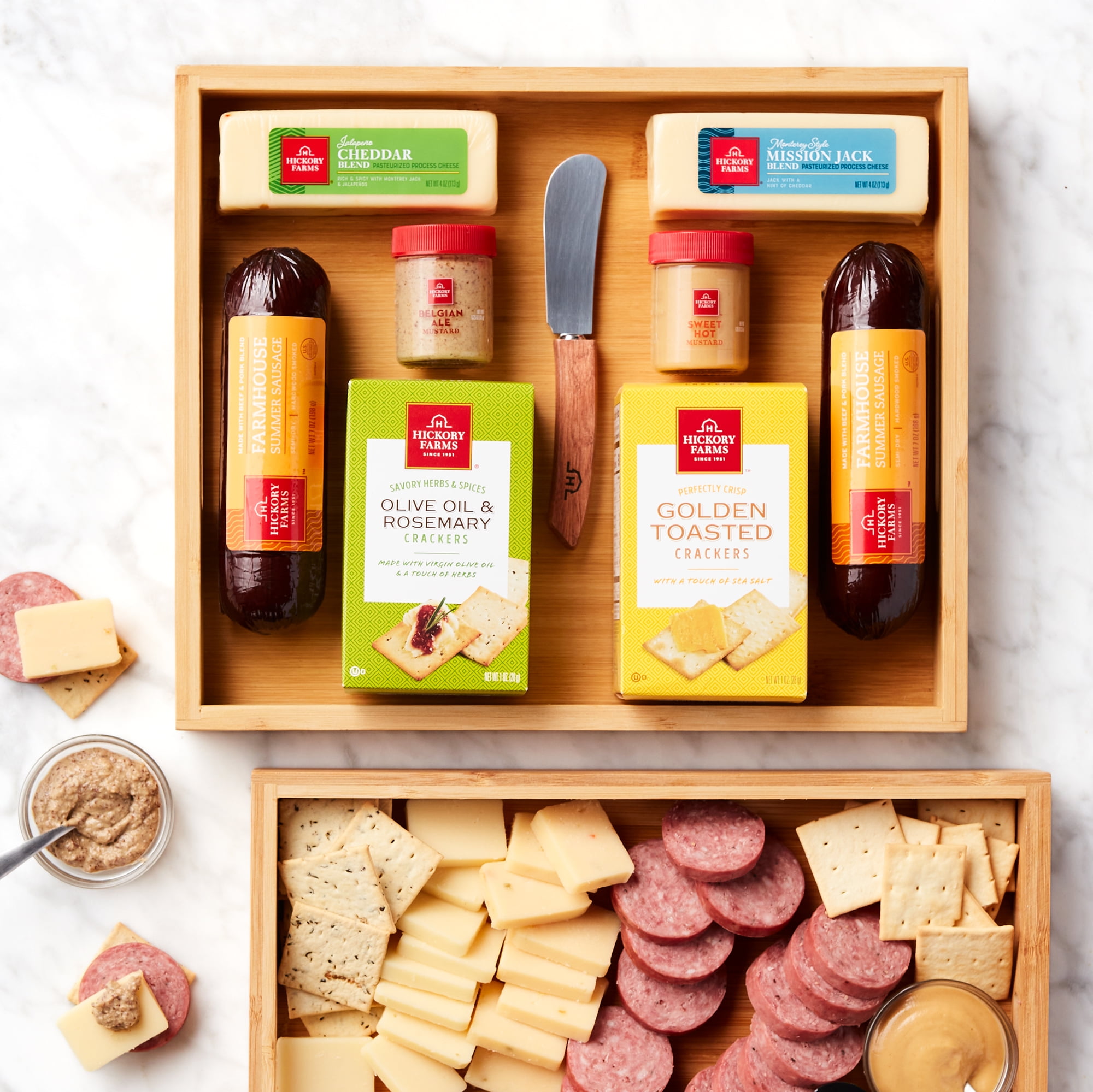 Hickory Farms Select Charcuterie Meat and Cheese Board Gourmet Food