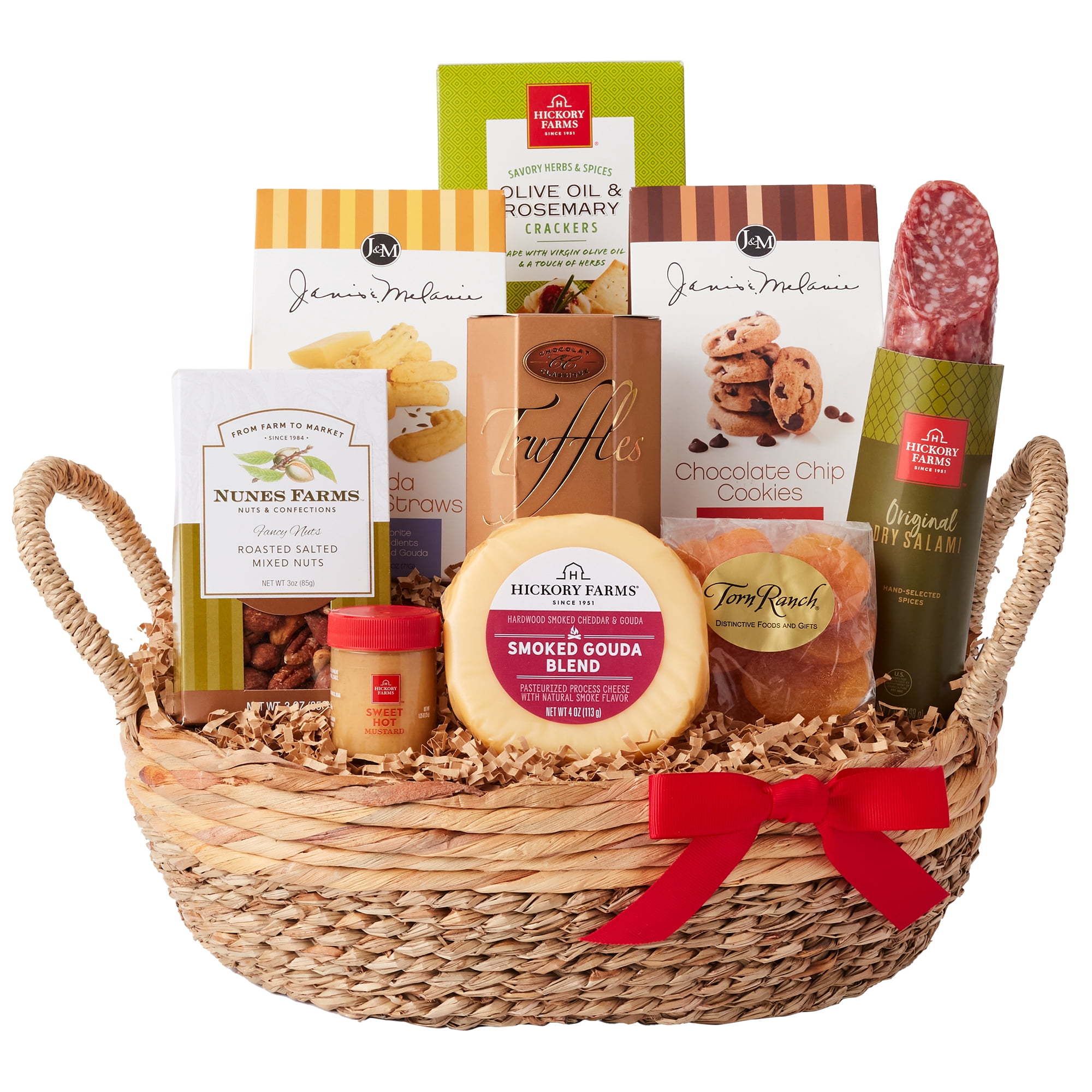 Hickory Farms Sweet & Savory Snacks Gift Basket, 9 pieces