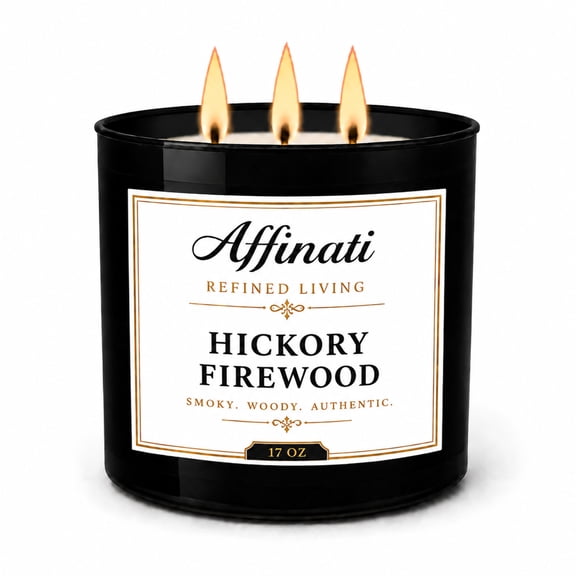 Hickory Firewood 3-Wick Candle