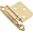 thumbnail image 1 of Hickory Hardware Variable Overlay Hinge Pair Brass Self Close P144-3, 1 of 2