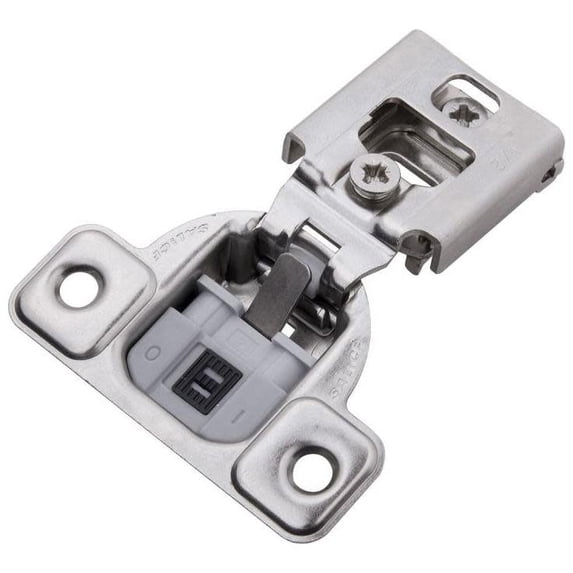 Hickory Hardware 3/4 Inch Overlay Soft Close Face Frame Cabinet Hinge - Pair - Satin Nickel HH74717-14