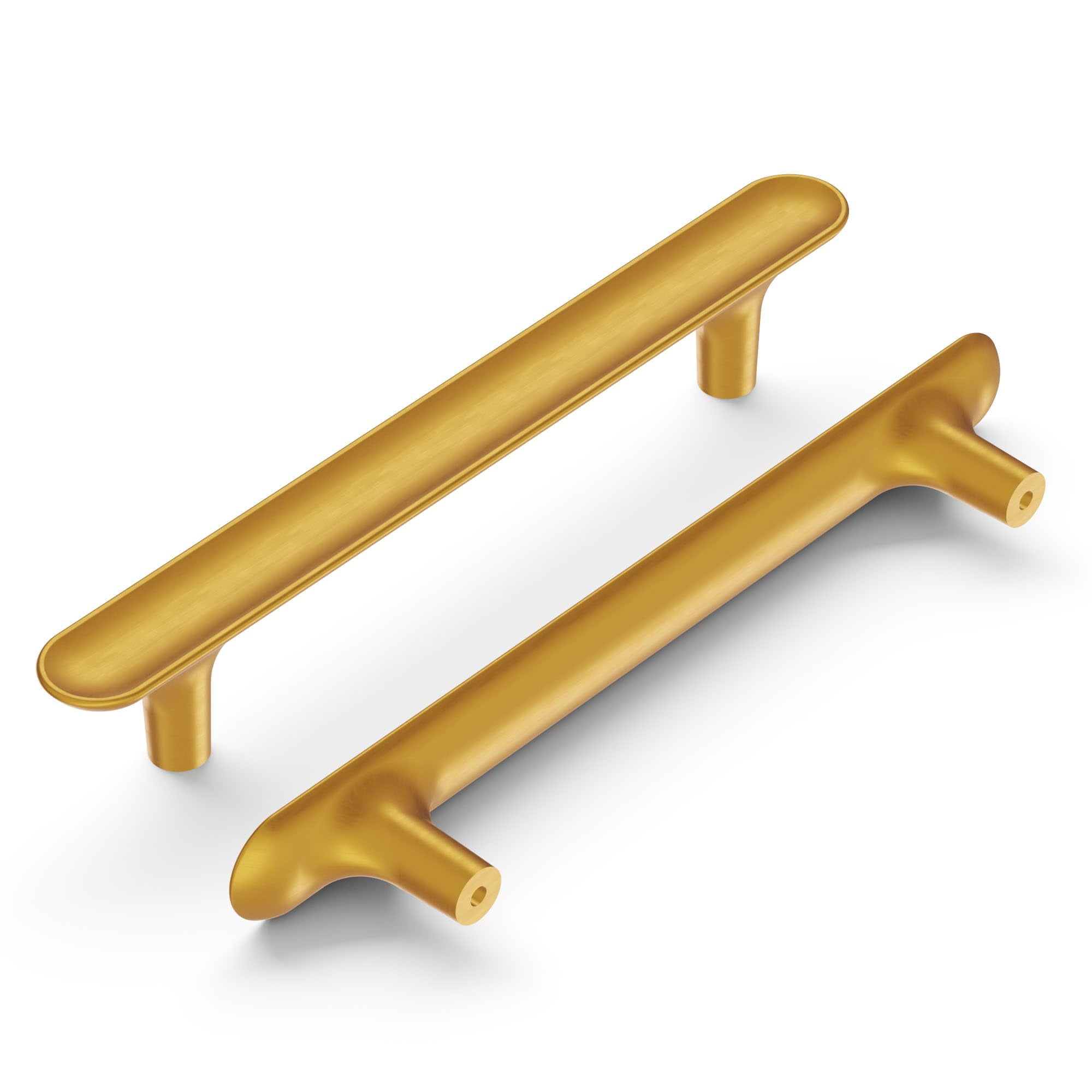 Hickory Hardware Solid Core Cabinet Pulls - 3" Hole Center, Satin Nickel, Conquest Collection (1 Pack)