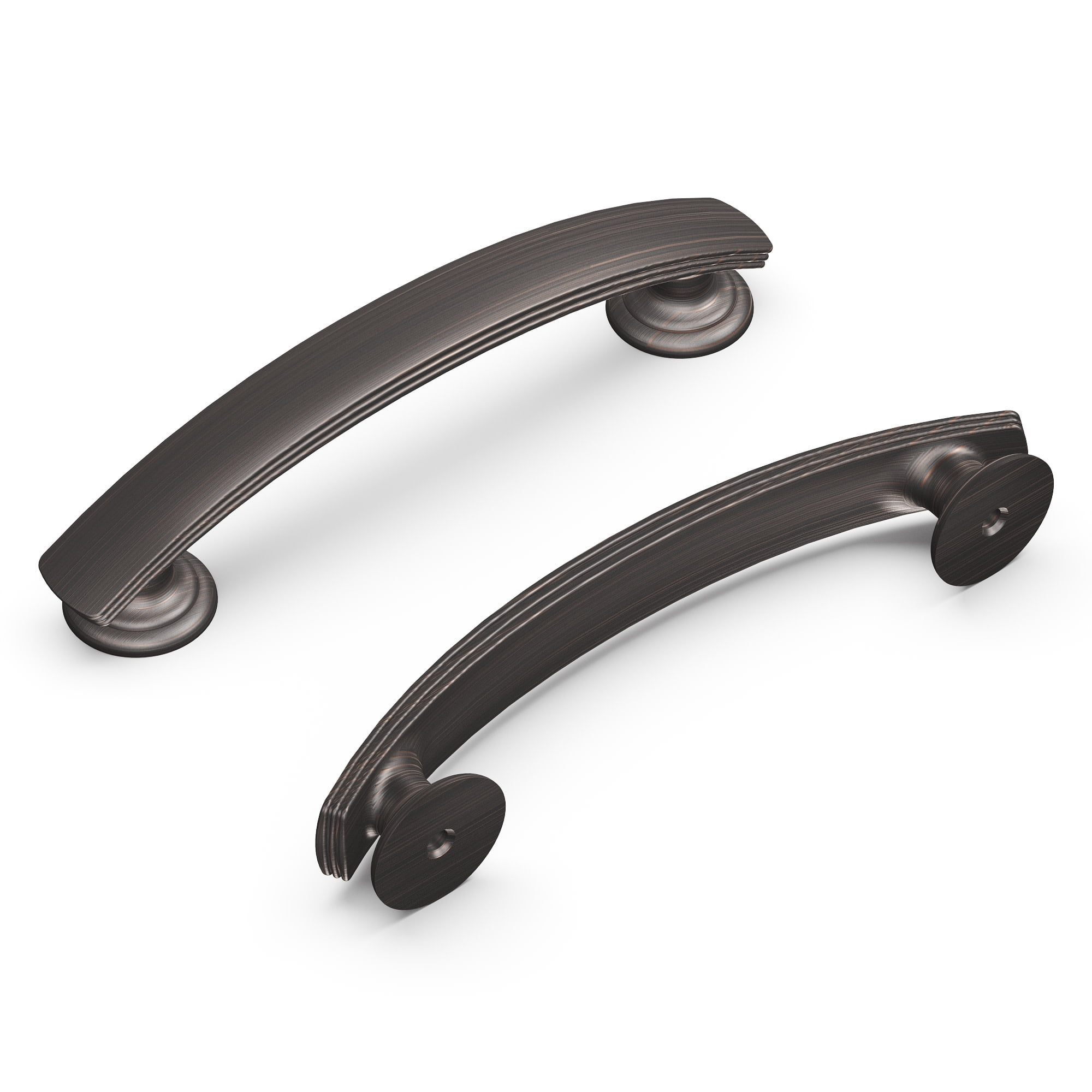 Maniglia Per Mobili Hickory Hardware Piper 96 Mm | Confezione Da 10 In Bronzo Champagne Finitura Semi-lucida