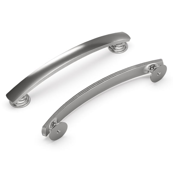 Hickory Hardware American Diner 5-1/16 Inch Center to Center Satin Nickel Cabinet Pull P2149-SN