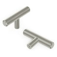 thumbnail image 1 of Hickory Hardware Bar Pull Contemporary T-Shape Pull Knob 1-1/4 in. Stainless Steel 1 pk, 1 of 7