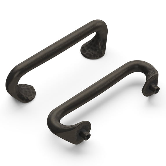 Hickory Hardware Craftsman Collection Pull, 3" C/C - Black Iron