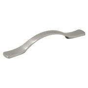 5025005 CABINET PULL SN 3/4""W Hickory Hardware Euro-Contemporary Contemporary Bar Cabinet Pull 4 in. Satin Nickel (Pack of 10)