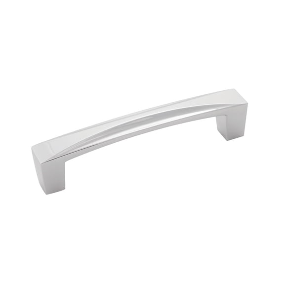 Hickory Hardware H076130-CH 96 mm Center to Center Crest Collection Pull, Chrome