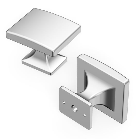 Hickory Hardware H076699-CH-10B 1.43 in. Forge Cabinet Knob, Polished Chrome - Pack of 10